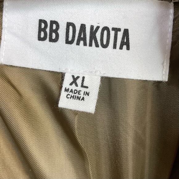 BB Dakota Snake Python Mobwife Faux Fur Vegan Short Jacket Coat Taupe Womens XL - Picture 12 of 14